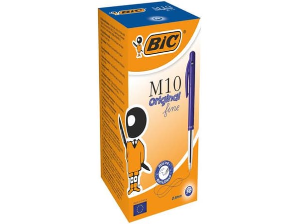 Kulpenna BIC Clic M10 0,8 blå 50st