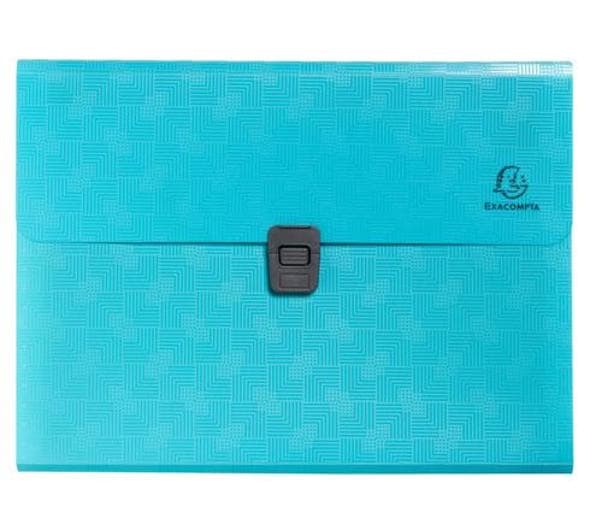 Sorteringsmapp EXACOMPTA 13-flik cyan