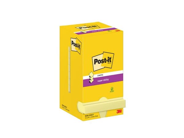 Notes POST-IT SS Z-block 76x76mm gul 12st
