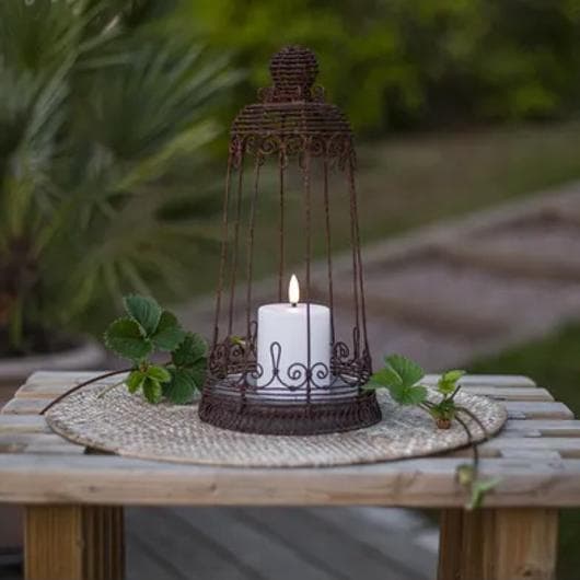 Blockljus STAR T LED Paula 10cm vit