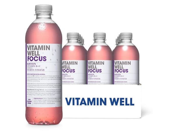 Dryck VITAMIN WELL Focus 50cl 12st