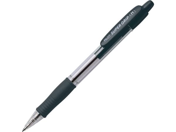 Kulpenna PILOT Super Grip med 1,0 svart 12st