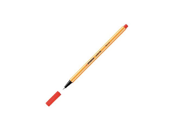 Fineliner STABILO Point 88 röd 10st