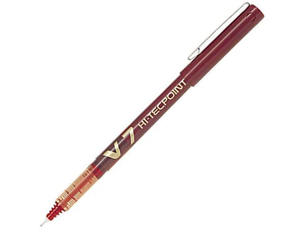 Bläckkulpenna PILOT Hi-Tec V7 0,7 röd 12st