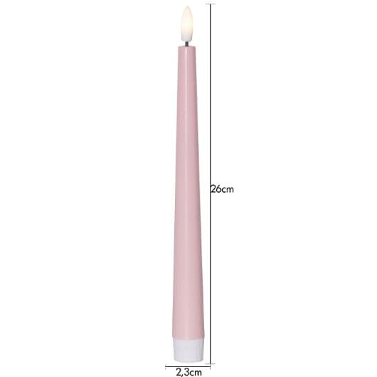 Antikljus STAR T LED Candy 26cmrosa 2/fp