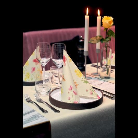 Servett Poppy D-soft 40X40cm 60/fp