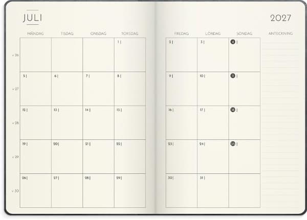 Kalender Weekly Deluxe 2027