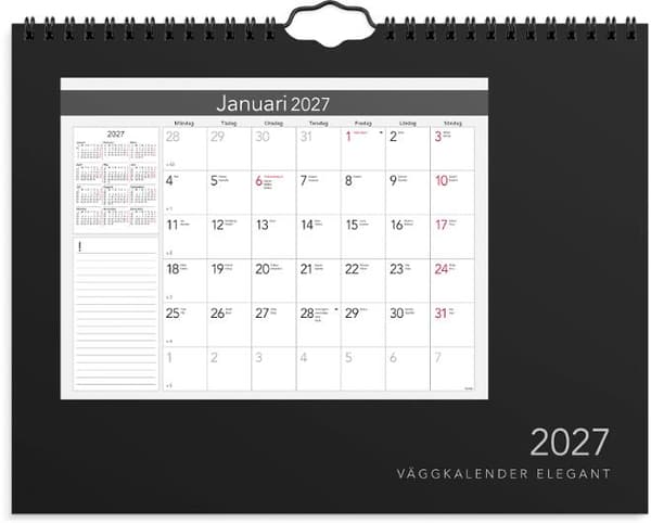 Väggkalender Elegant 2027