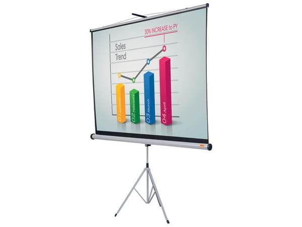 Projektionsduk NOBO stativ 175x133cm