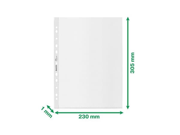 Plastficka LEITZ recycled A4 0,09 100/fp