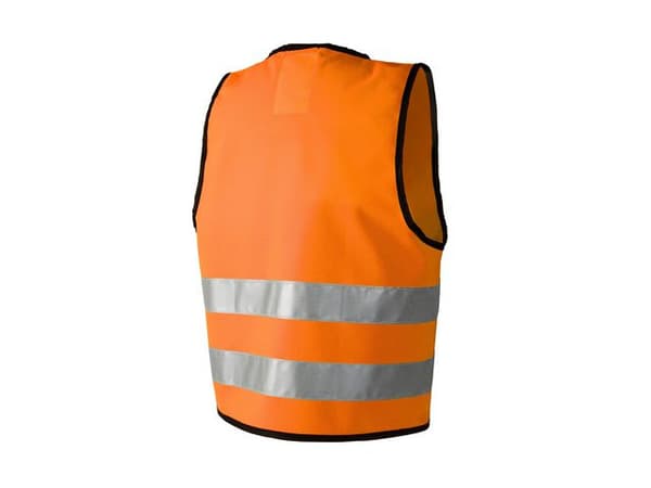 Reflexväst Barn med Kardborre S orange