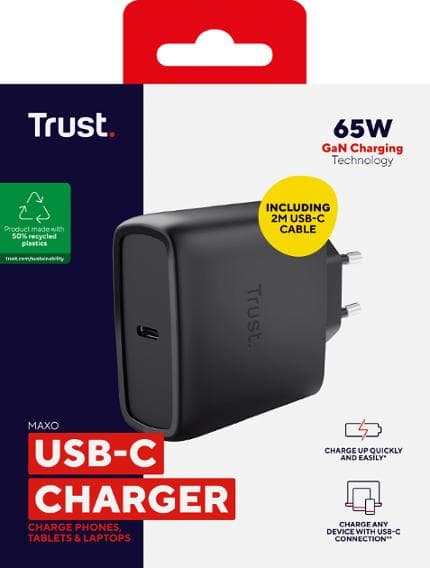 Laddare TRUST Maxo 65W USB-C