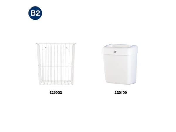 Insatspåse TORK B2 20L vit 100/rl