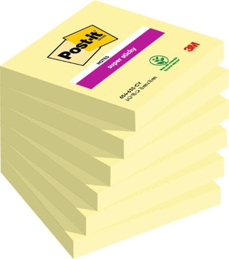 Notes POST-IT SS 76X76mm gul 6st