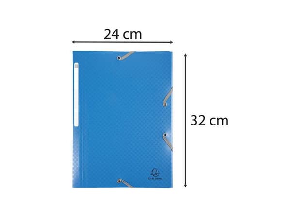 Gummibandsmapp EXACOMPTA 3-k PP A4 4/fp