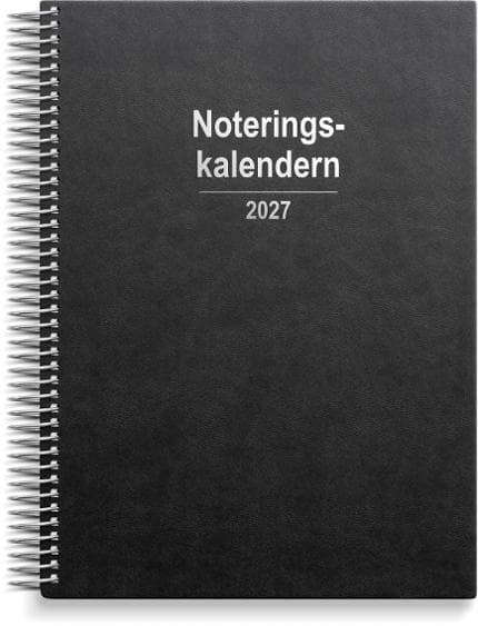 Noteringskalendern 2027 svart