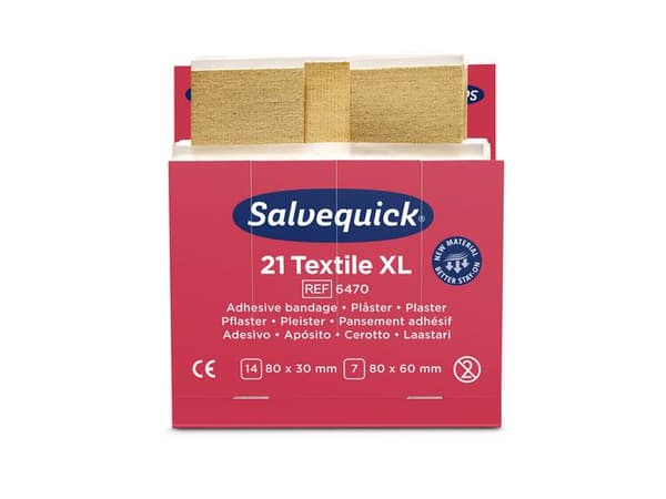 Plåster refill textil extra stora 21/fp 6st