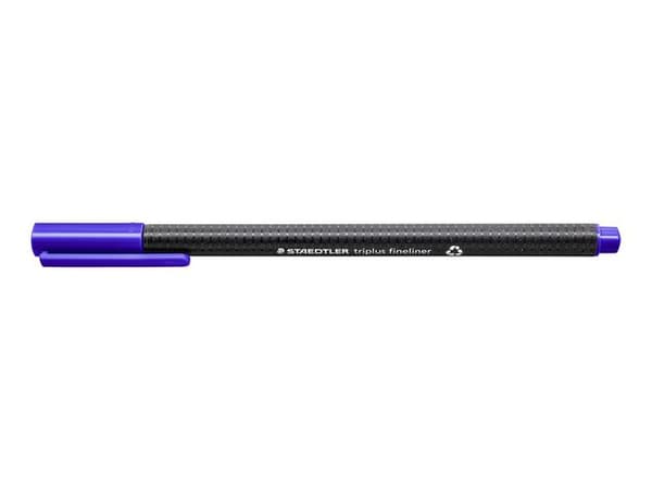 Fineliner STAEDTLER triplus blå 10st