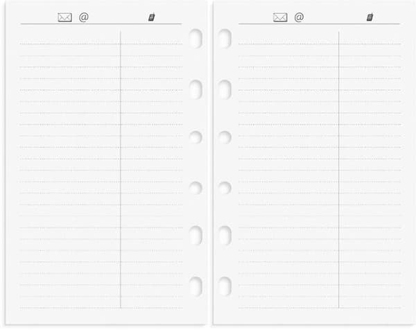 Compact Systemkalender 2027 skinn svart