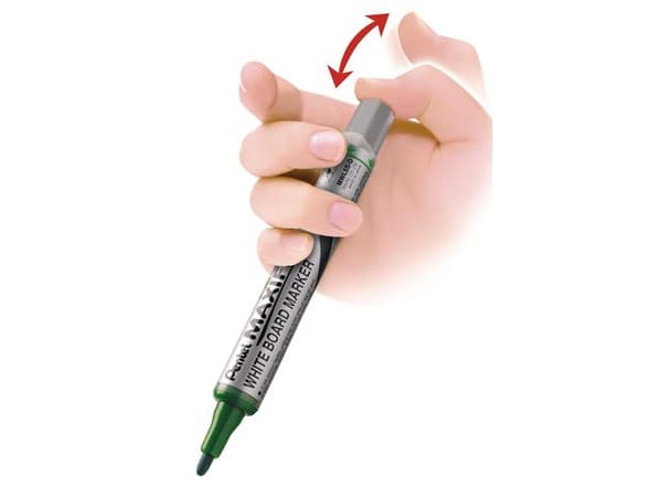 Whiteboardpenna PENTEL Maxiflo 1,5mm sv 12st