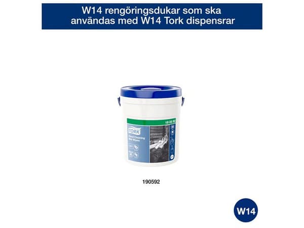 Våtservett TORK Refill PreW14 hand 58/fp