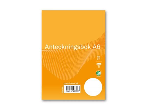 Ant.bok FORMAT A6 linj 24 blad 20st