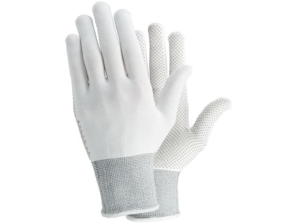 Textilhandske TEGERA 931 noppor vit 6 12st