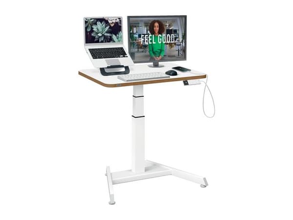 Bord LEITZ electrisk höj-sänk vit