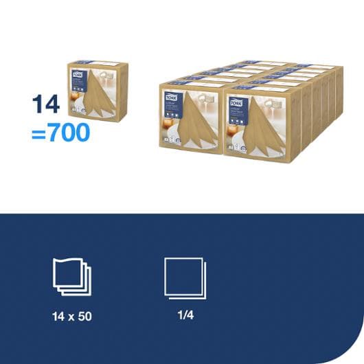 Servett TORK LinStyle Middag beige 50/fp
