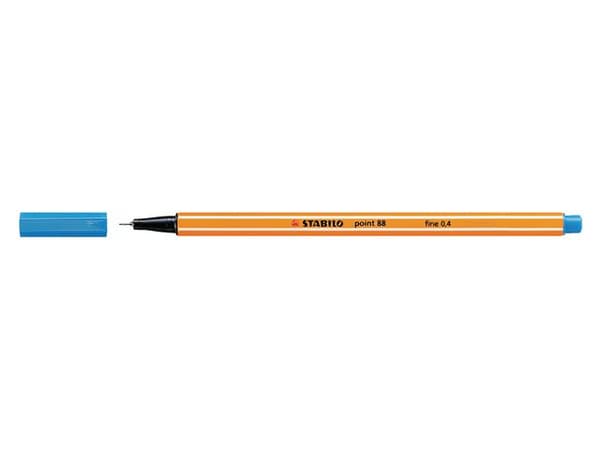 Fineliner STABILO Point 88 mellanblå 10st