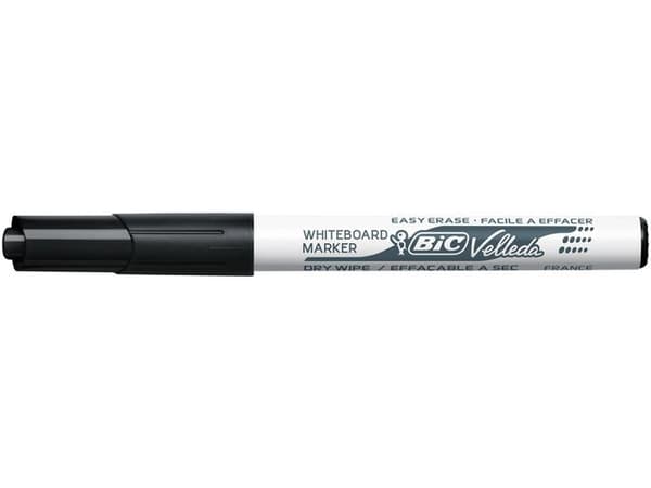 Whiteboardpenna BIC Velleda 1741 svart 12st