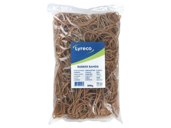 Gummiband LYRECO 120x2mm 500g 860/fp