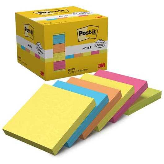 Notes POST-IT Energetic 76x76mm 6st