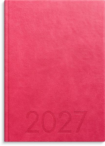Kalender Weekly A5 2027 konstl inb rosa