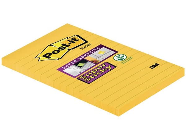 Notes POST-IT SS linj.102x152mm gul 6st