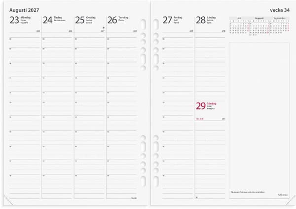 Business Systemkalender 2027 konstl sv