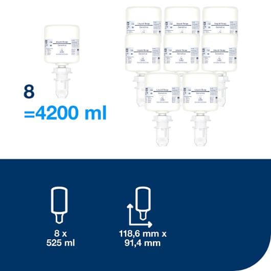 Tvål TORK S5 Sensitive Mini 525ml 8st