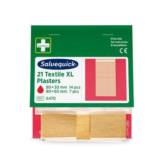 Plåster refill textil extra stora 21/fp 6st