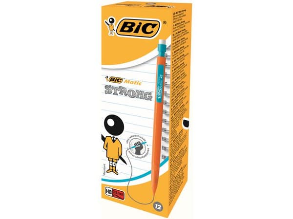 Stiftpenna BIC Matic 0,9mm sort.färger 12st