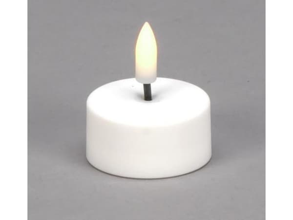 Värmeljus KONSTSMIDE LED timer vit 6/fp