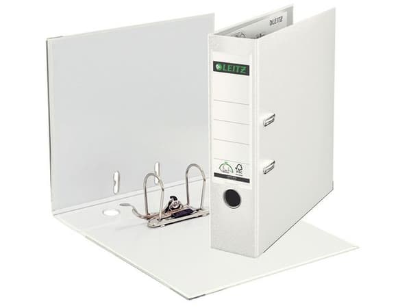 Pärm LAF LEITZ 180 EU-hål. A4/80mm vit