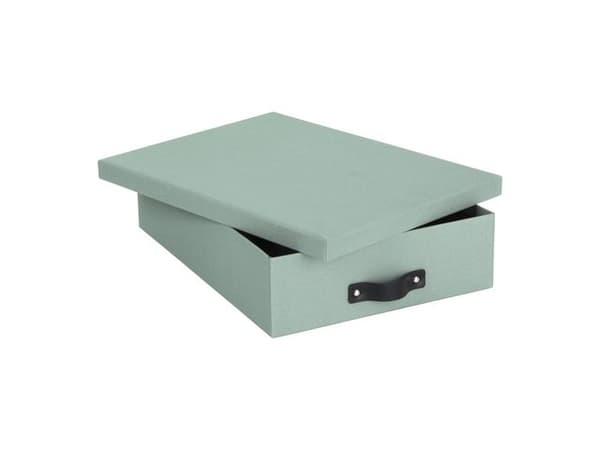 Förvaringsbox m.lock kartong A4 Mint