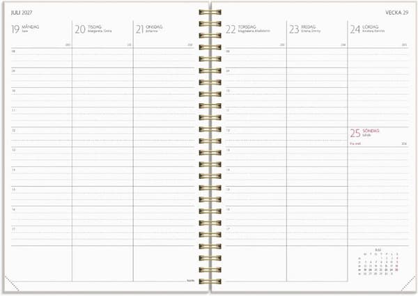Kalender Study Story A5 blomma 26/27