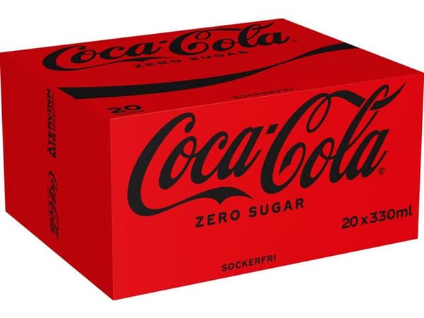 Dryck COCA-COLA Zero 33cl burk 20st
