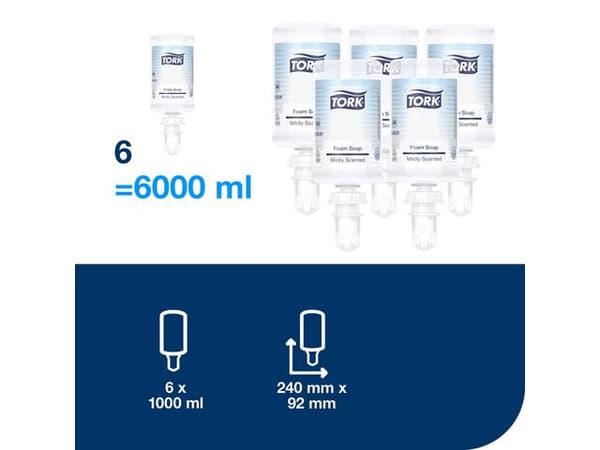 Skumtvål TORK S4 Mild 1L 6st