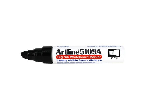 Whiteboardpenna ARTLINE 5109A sned svart 6st