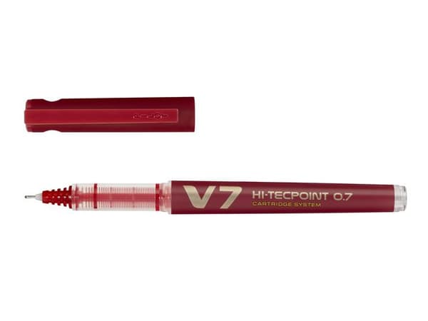 Bläckkulpenna PILOT Hi-Tec V7 röd 10st