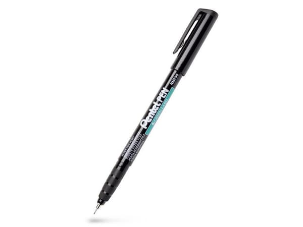Märkpenna perm. PENTEL super fine svart 12st