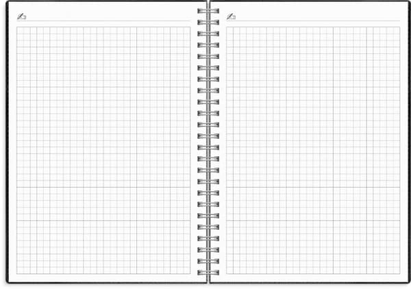 Kalender Study Twist A5 svart 26/27