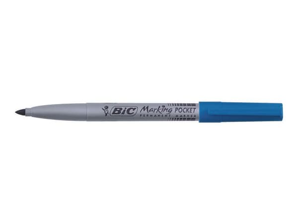 Märkpenna BIC 1445 pocket blå 12st
